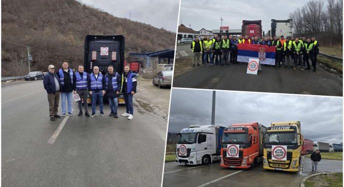 ПОГЛЕДАЈТЕ КАКВО ЈЕ САДА СТАЊЕ НА ПРЕЛАЗИМА: Камиони паркирани један уз други, људи на асфалту, границе затворене