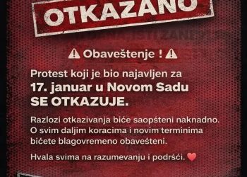 Блокадери отказали најављени протест у Новом Саду