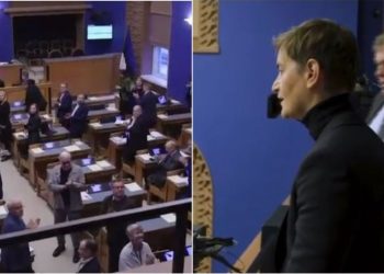 Велико поштовање за Србију, Брнабићева дочекана аплаузом у естонском парламенту