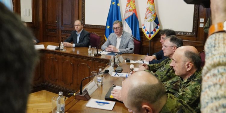 Седница Савета за националну безбедност, председава Александар Вучић