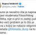 Још једна расправа међу блокадерима: Почели да бришу објаве једни другима