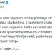 БИВШИ ФУНКЦИОНЕР ДС: Студенти су КГБ говеда
