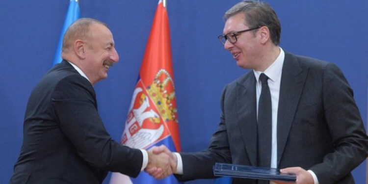 Вучић дочекао Алијева, председник Азербејџана у званичној посети Србији