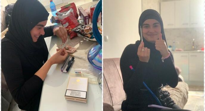 Протести, хиџаб и марихуана: Блокадерка из Новог Пазара позира са дрогом у рукама!