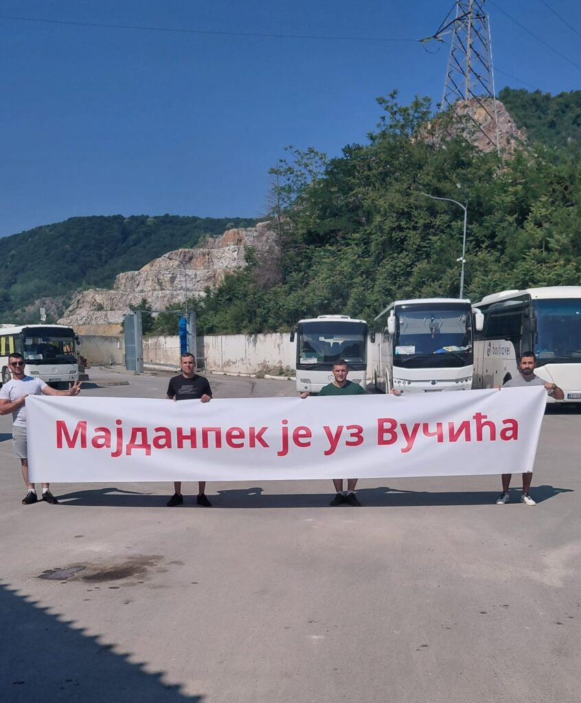 Majdanpečani uz Vučića: Spremni za polazak put Beograda