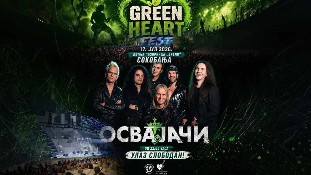 ОСВАЈАЧИ СТИЖУ У СОКОБАЊУ: Легендарни рок бенд наступа на Green Heart Fest-у