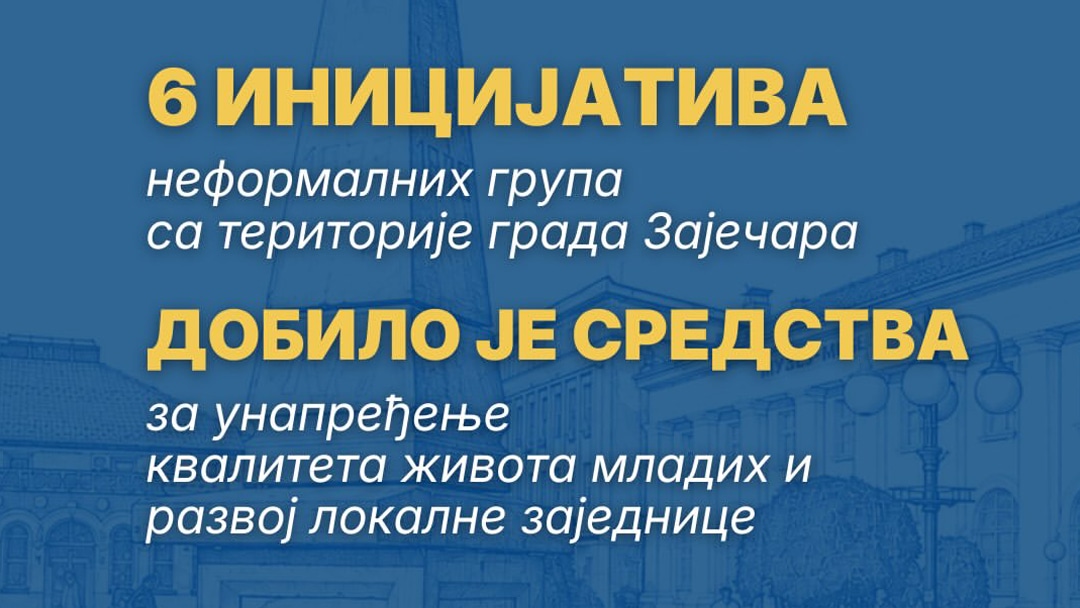 ПОДРШКА ИДЕЈАМА МЛАДИХ: Шест иницијатива у Зајечару добило средства за реализацију