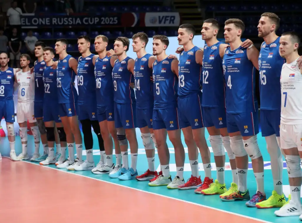 Odbojkaška reprezentacija Srbije pred utakmicu protiv Holandije na Evropskom prvenstvu